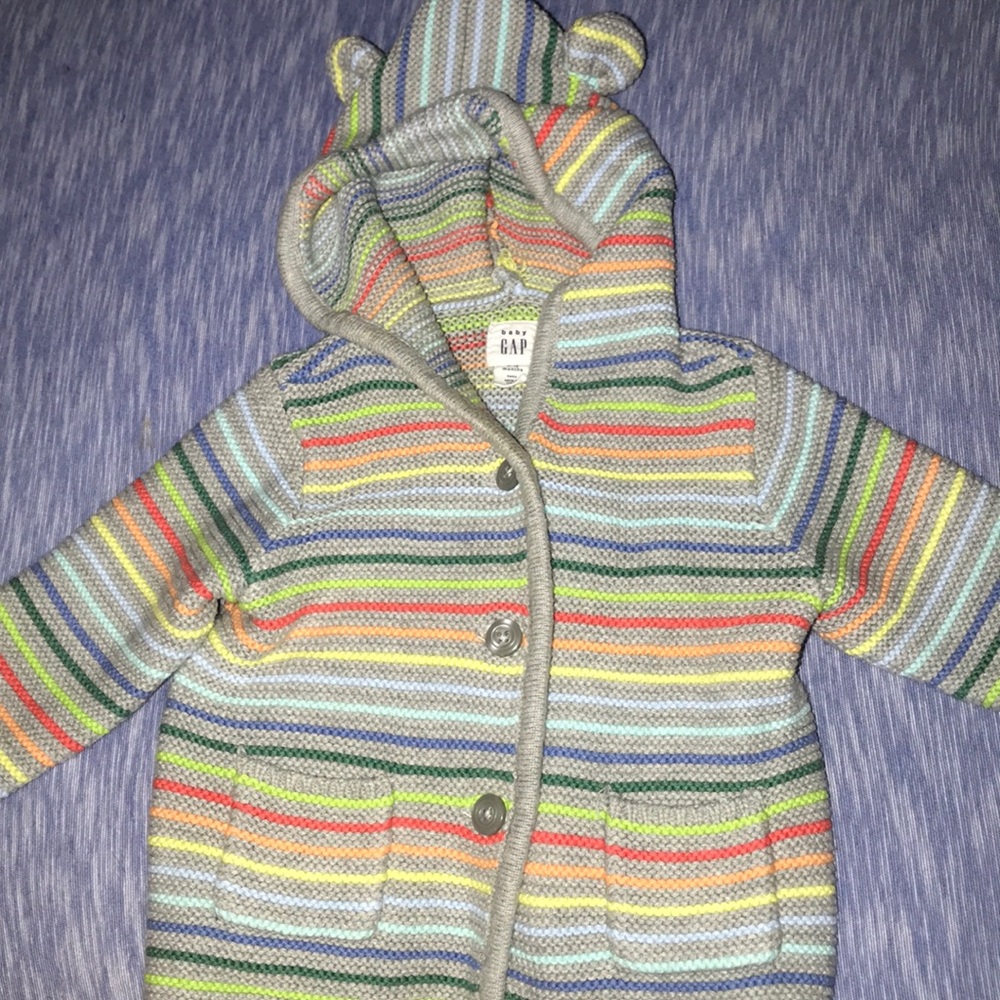 Unisex baby stripped jacket